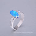 2018 novo design azul anel de opala de fogo com melhor qualidade e baixo preço